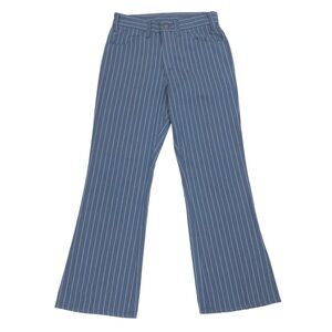 Levi's Blue and White Striped Flare Pants